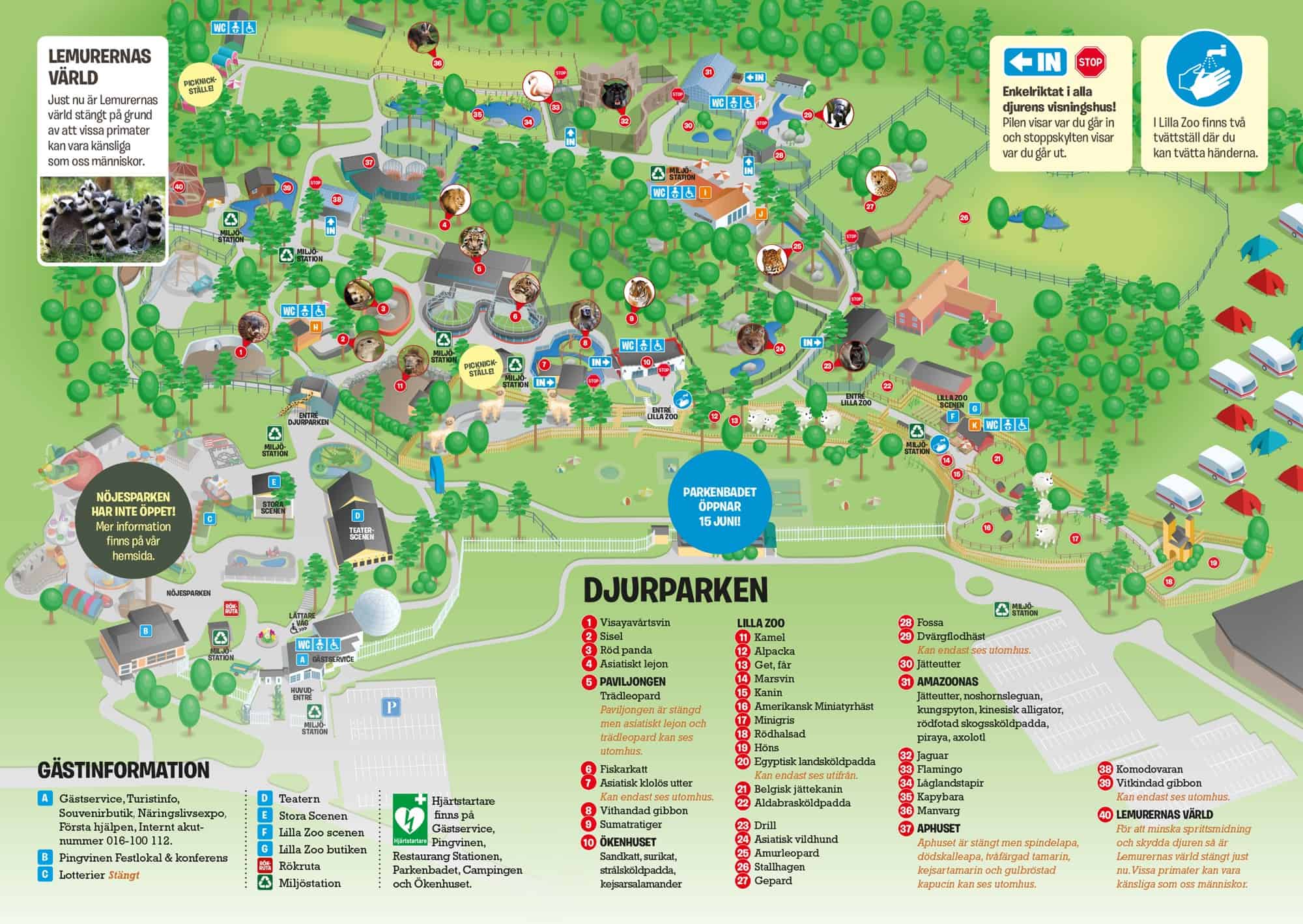 karta över parken zoo Karta över Parken Zoo – Parken Zoo